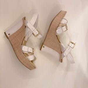 AUDREY BROOKE Platform Wedge Sandals